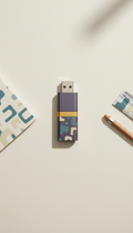 Branded USB drive for custom web design delivery