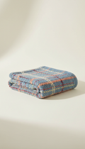 Cotton Throw Blanket in Urban Blue